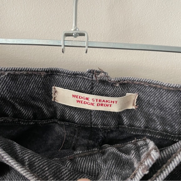 Levi’s Wedgie Straight Leg Black Wash Jeans 29 - Picture 8 of 8